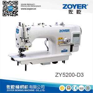 ZY5200-D3 zoyer direct drive auto trimmer high speed lockstitch industrial sewing machine with side cutter 